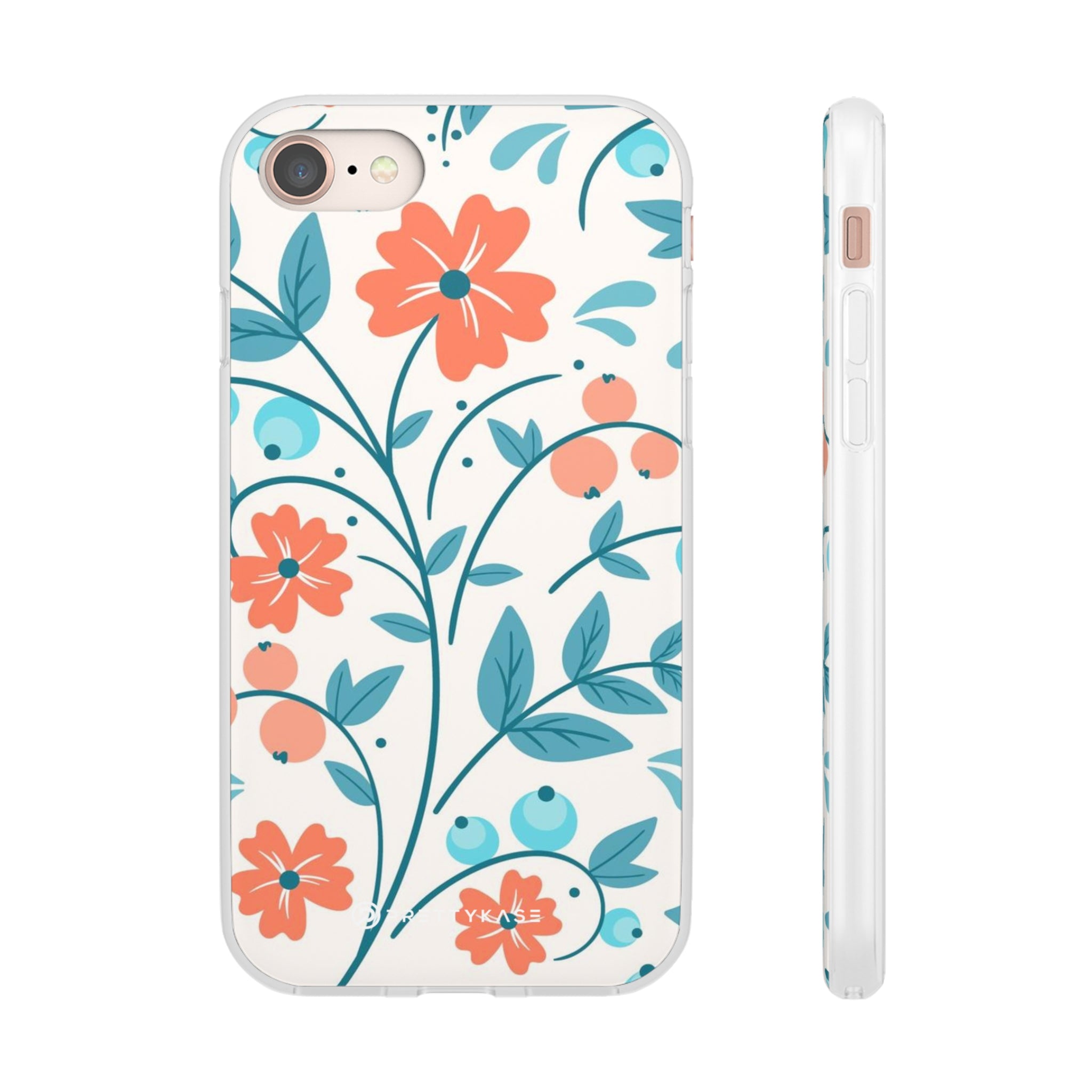 Slim floral pêche clair