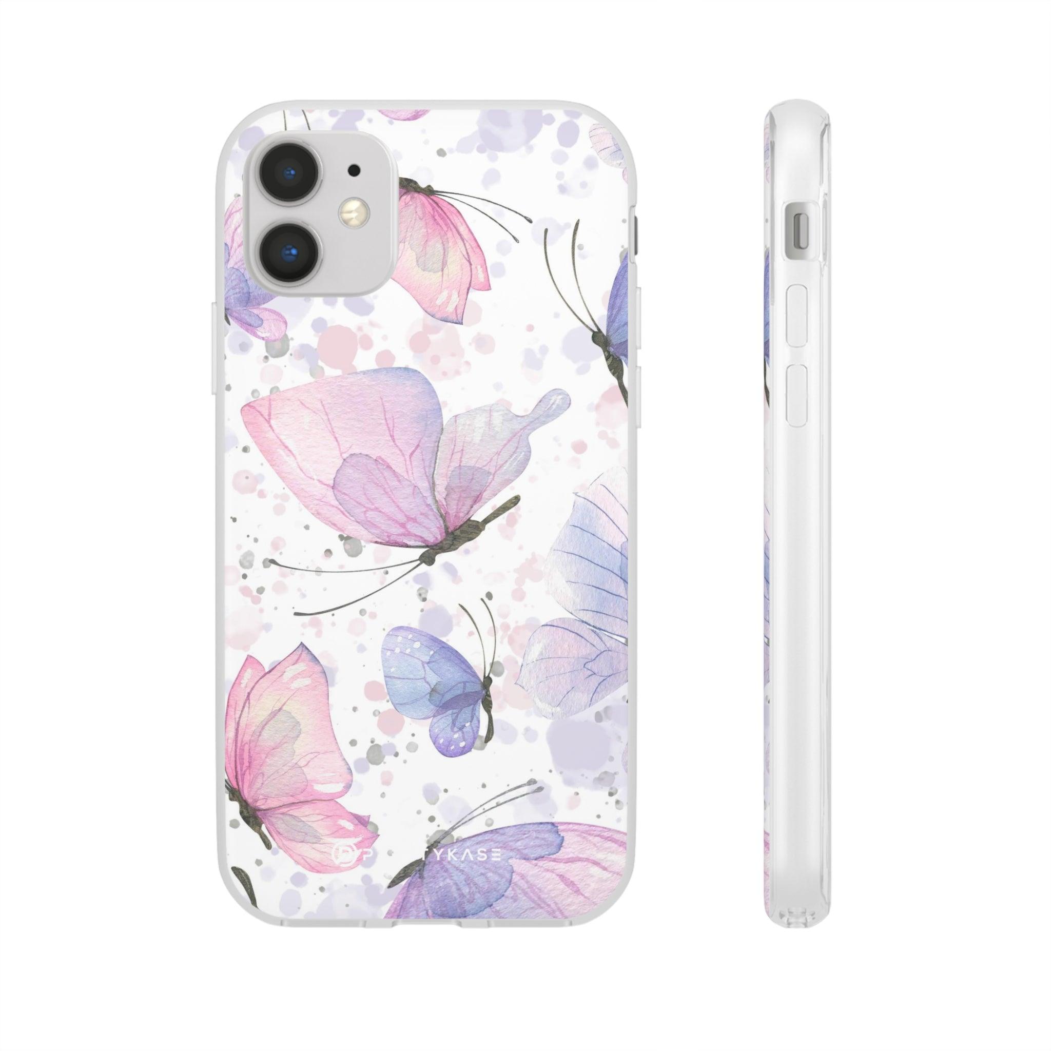 Pink Lilac Butterflies Slim - PrettyKase