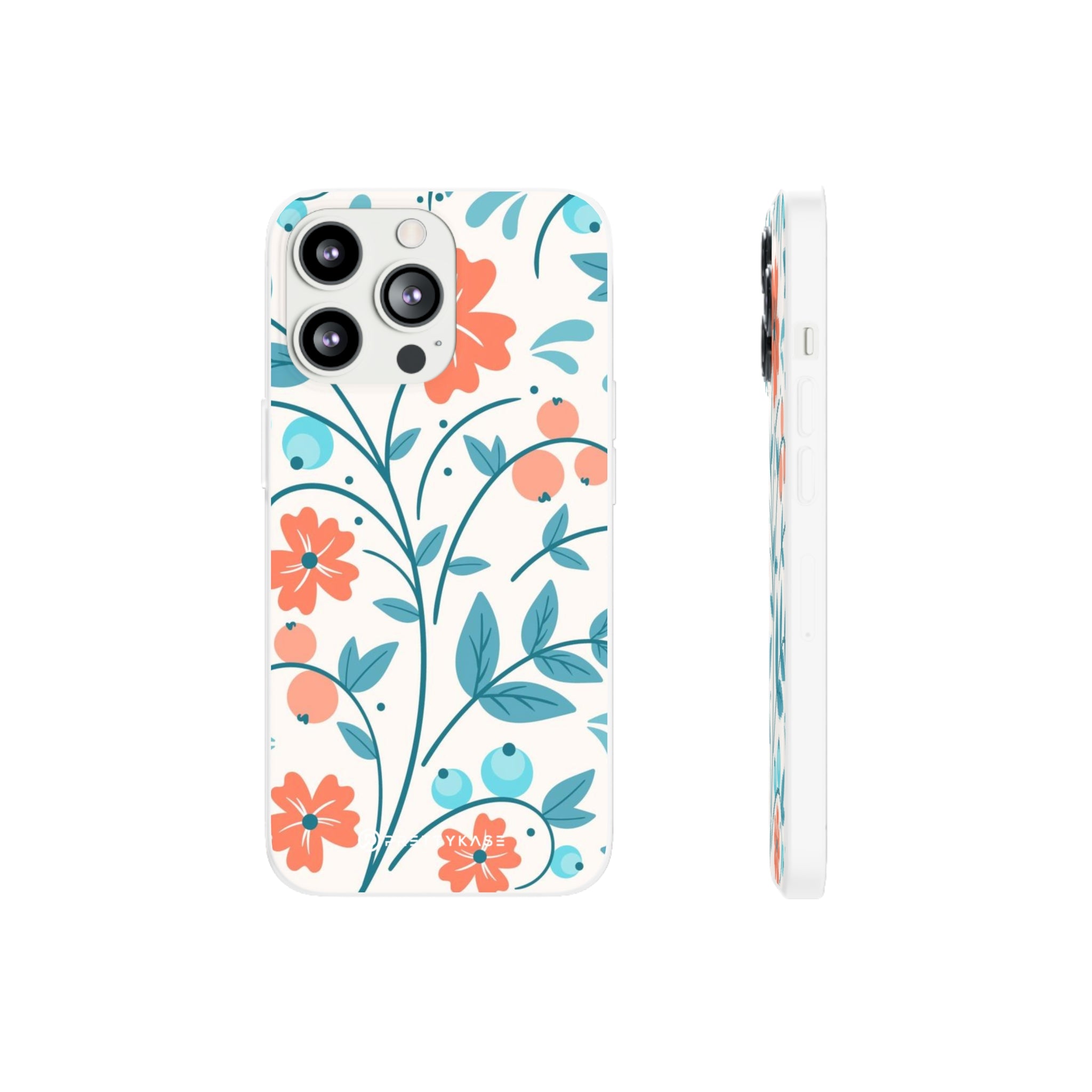 Slim floral pêche clair