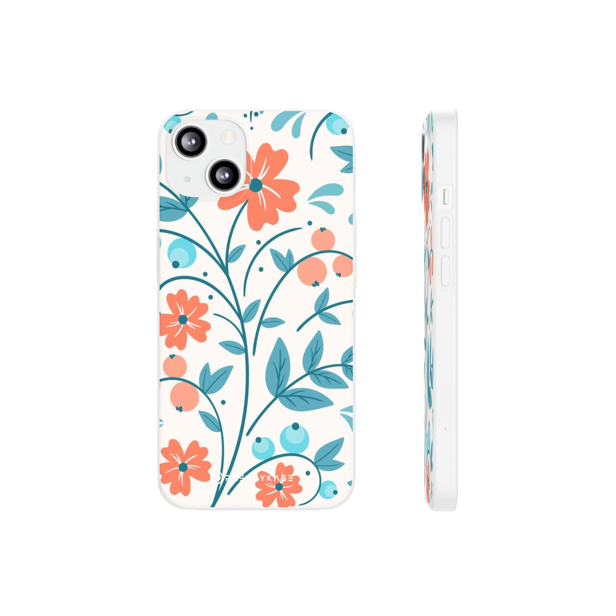 Slim floral pêche clair