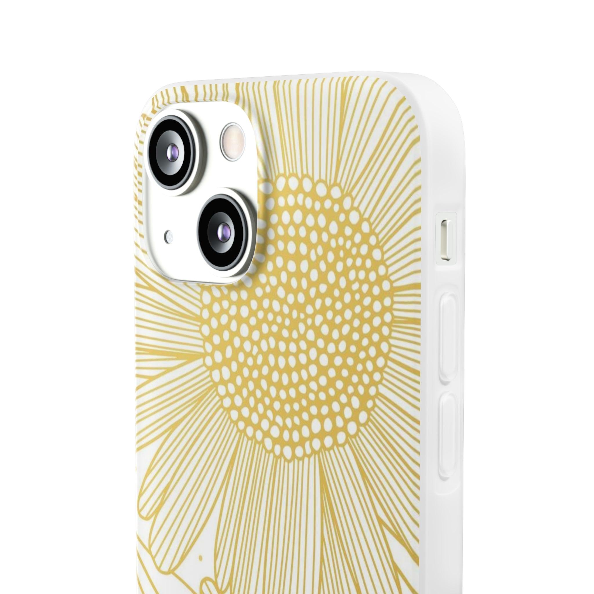 White Sun Flower Slim - PrettyKase