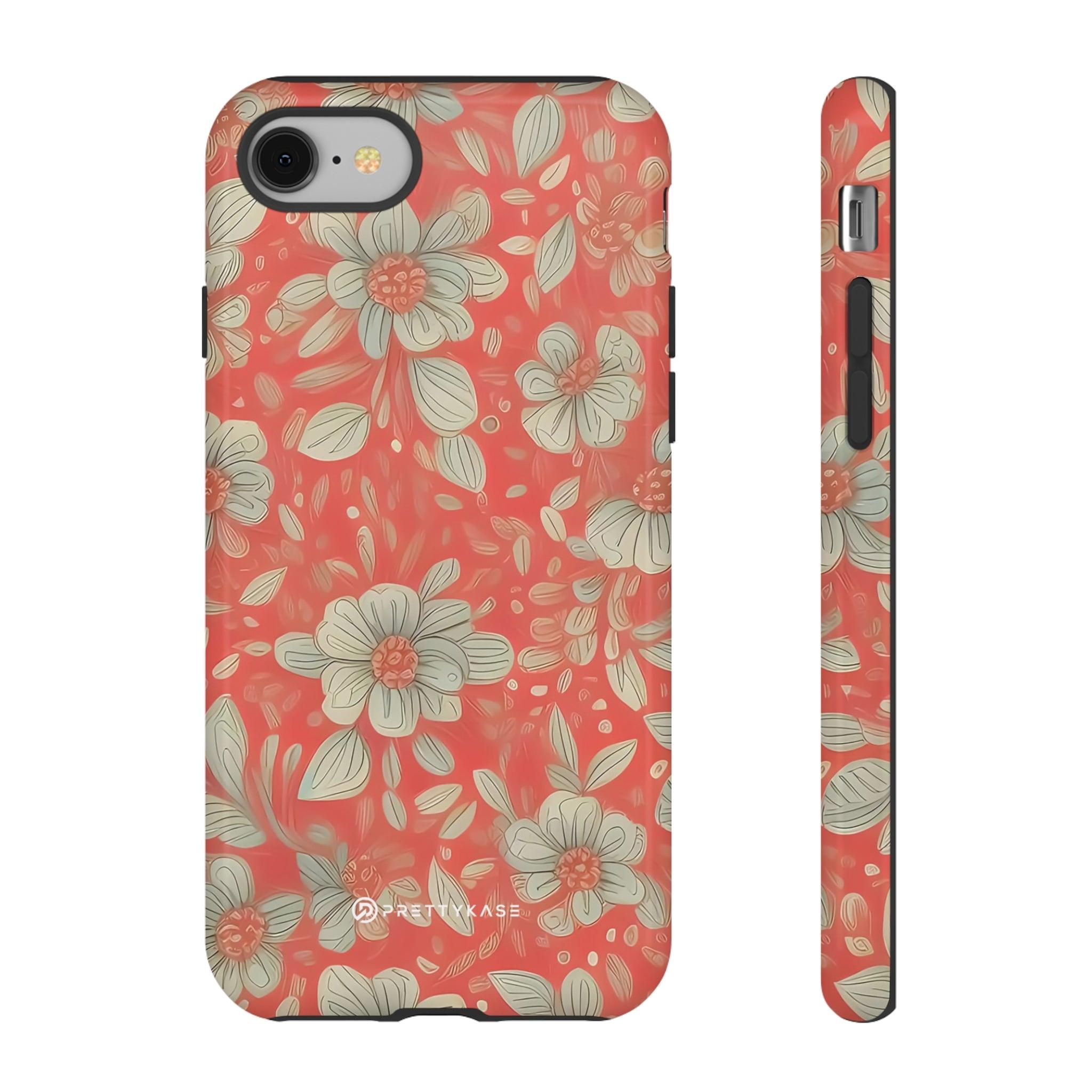 Red Orange Floral - PrettyKase