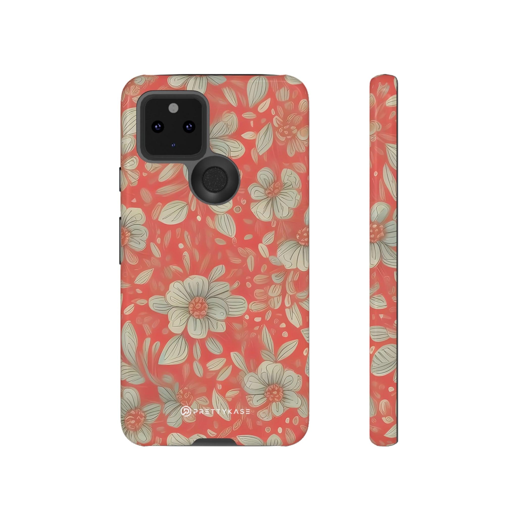 Red Orange Floral - PrettyKase