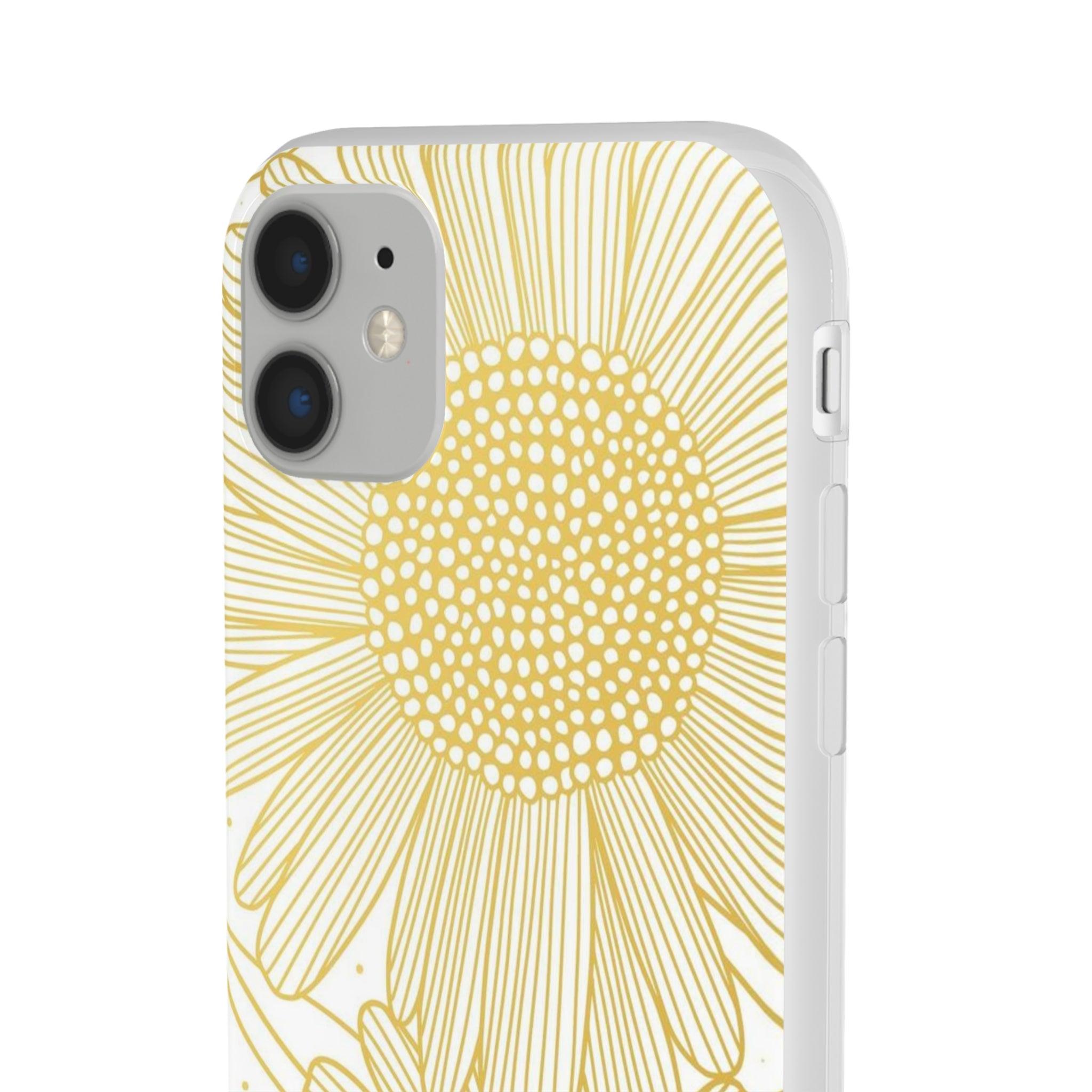 White Sun Flower Slim - PrettyKase