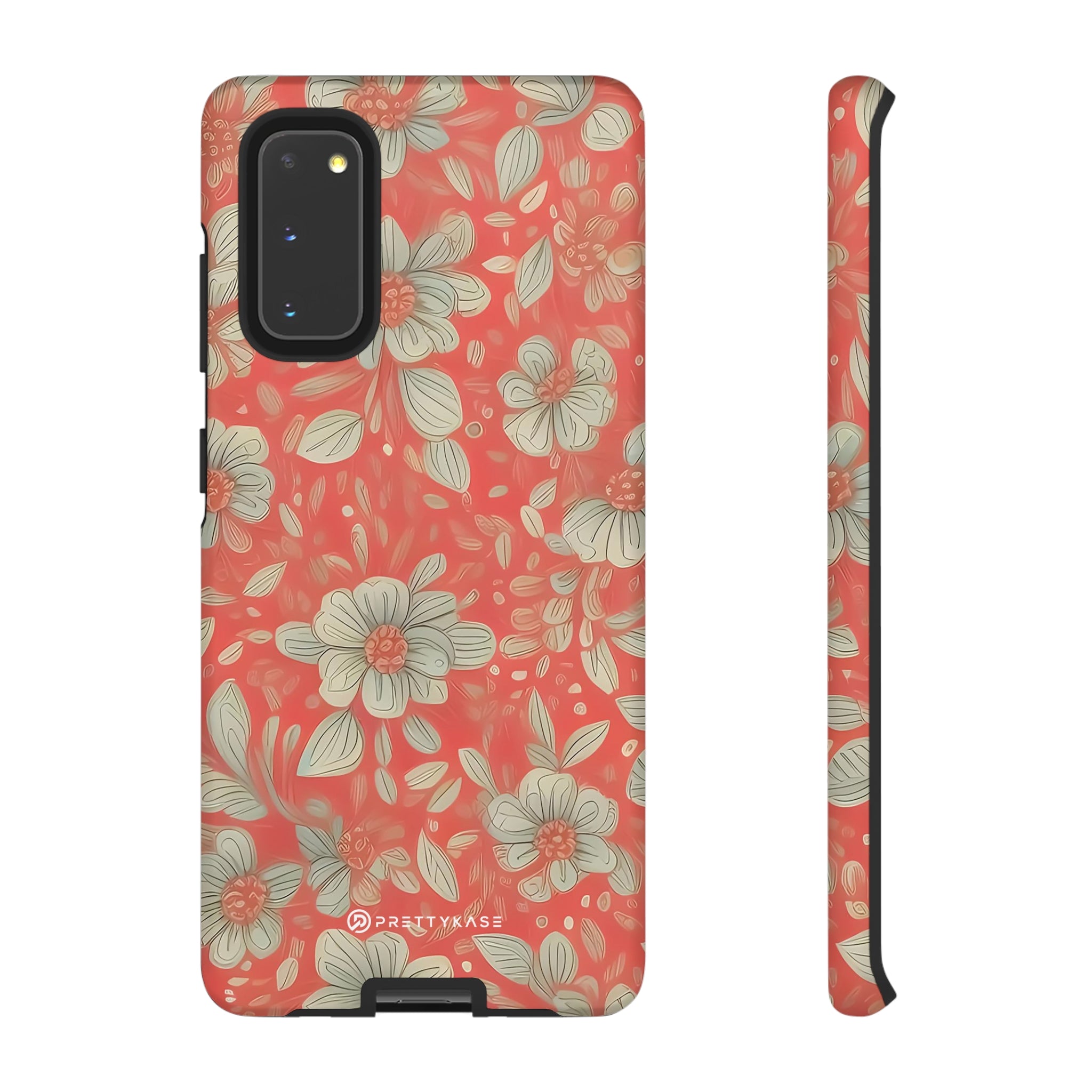 Red Orange Floral