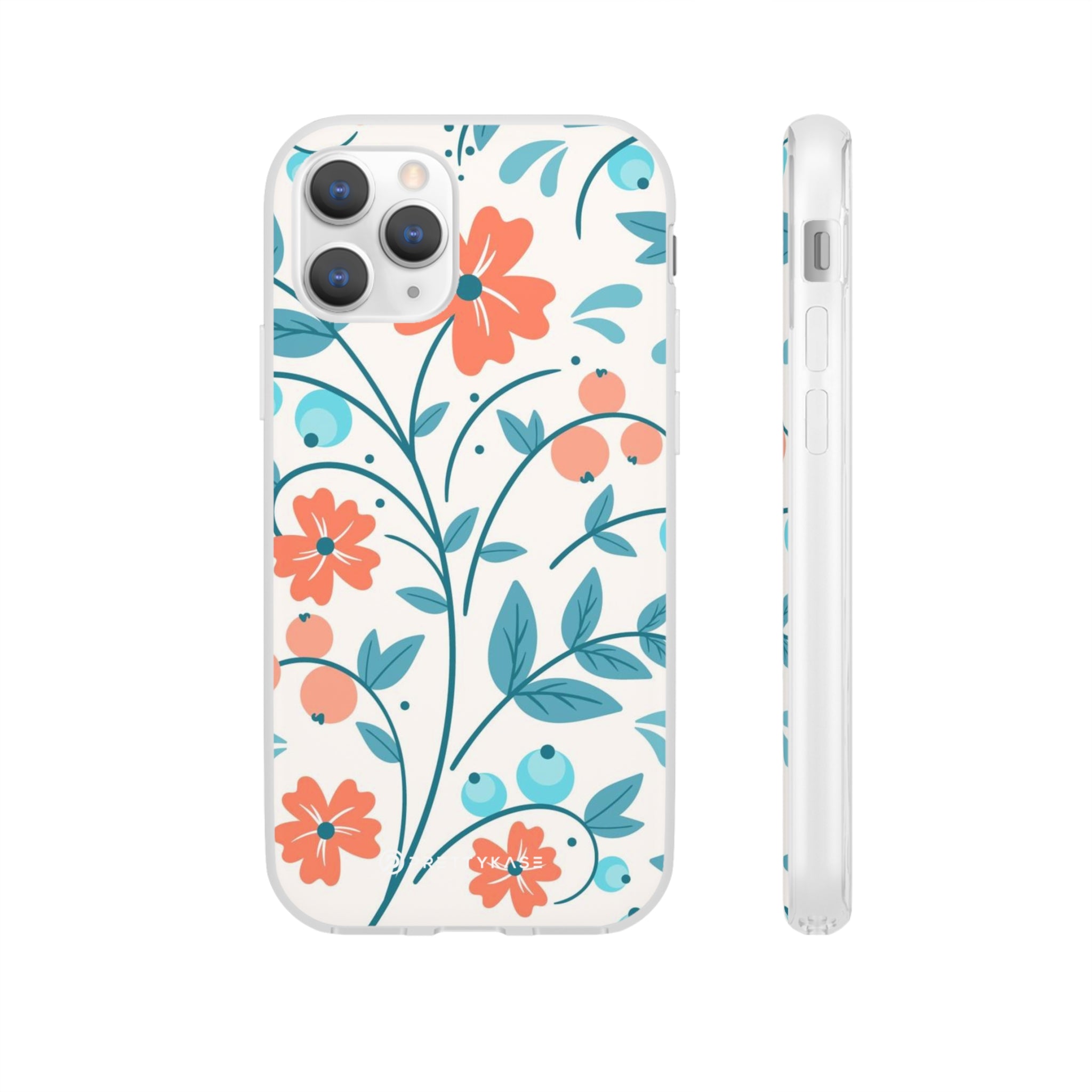 Light Peach Floral Slim