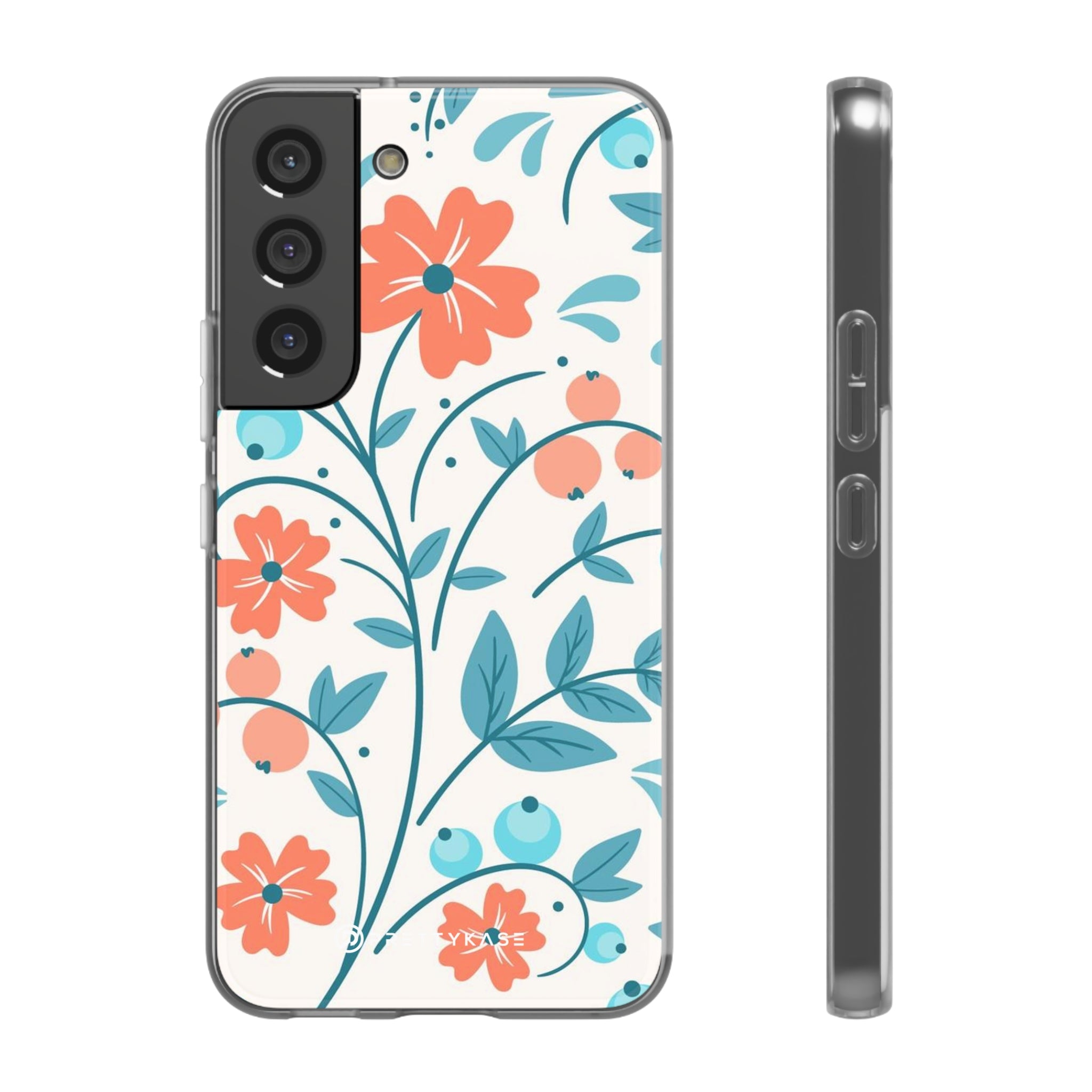 Slim floral pêche clair