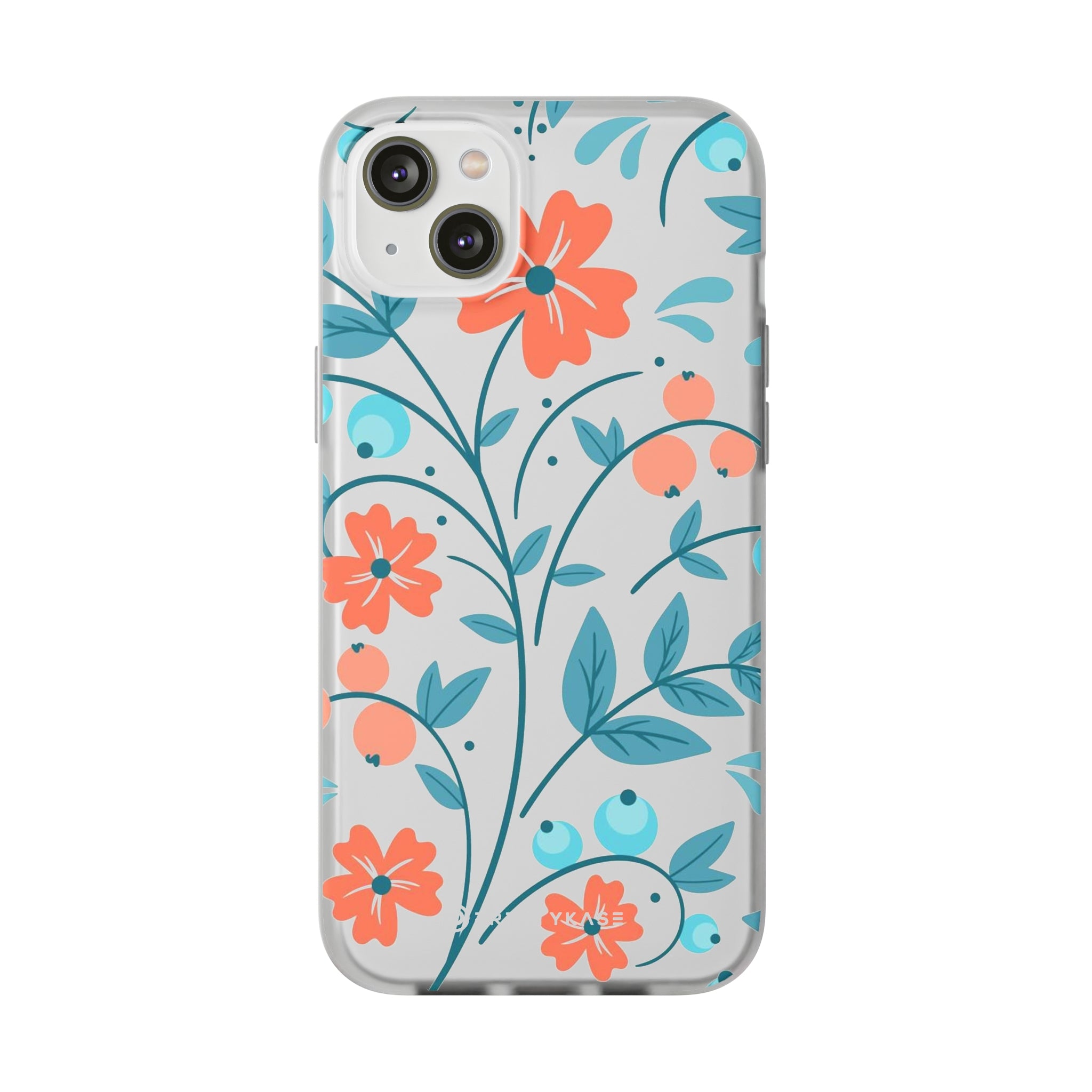 Slim floral pêche clair