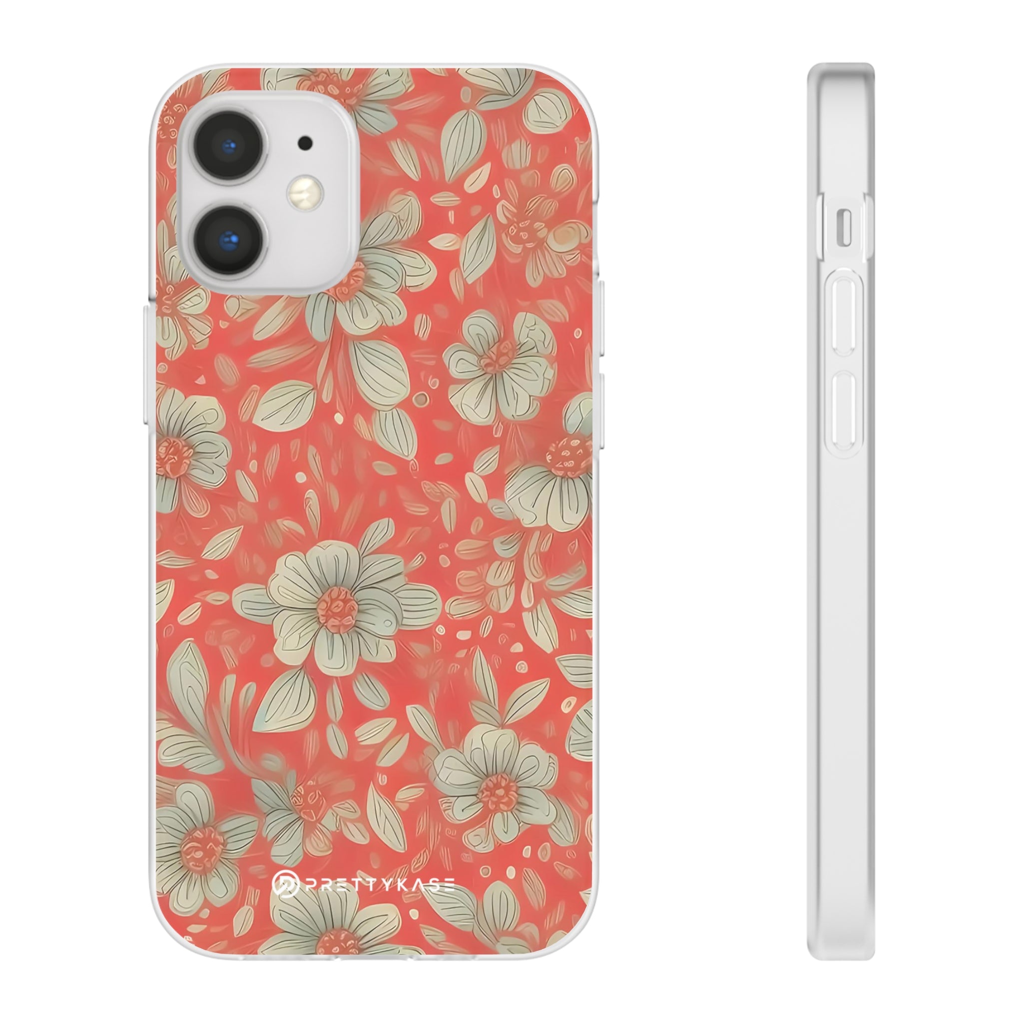 Slim Floral Rouge Orange