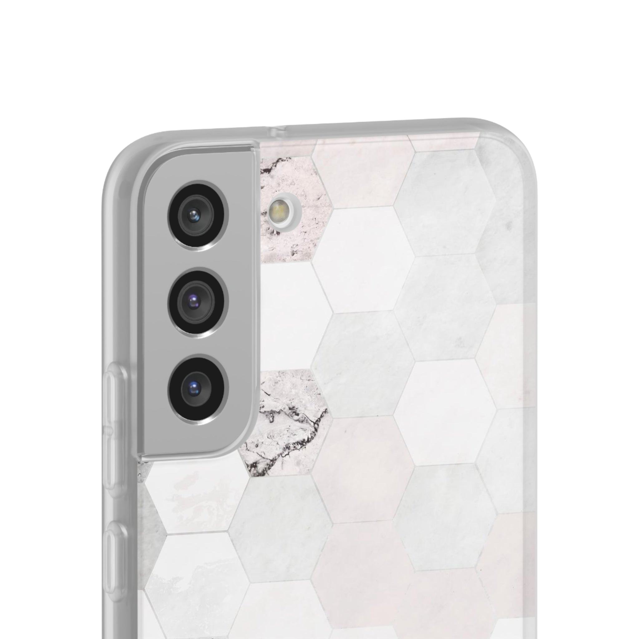 Hexagon Pink Marble Slim